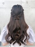 丸顔/卵型/顔型別ヘアスタイル/ヘアセット/結婚式/韓国/小顔