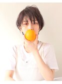 【Marl】ラフな質感のショートボブにオレンジメイク☆