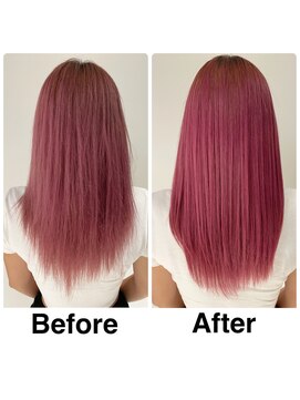 セラ バイ ユーレルム(SerA by U-REALM) ブリーチ毛に髪質改善　担当　森