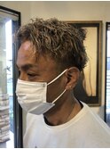 【ツイストパーマ×ベージュアッシュ】