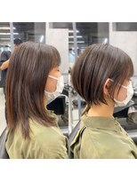 モードケイズトウキョウ 銀座店(MODEK'S TOKYO)&nbsp;レイヤーカット/顔周り/前髪カット/ショート/ボブ/ボブレイヤー
