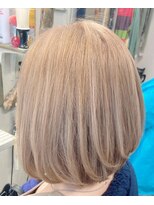 ヘアーメイク ロコ エクステンションズ 亀戸店(Hair make ROCO Market etensions)&nbsp;ダブルカラーやブリーチカラーでミルクティーベージュカラー