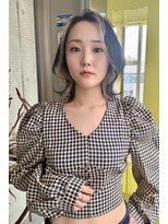 ガルボ ヘアー(garbo hair) #ガルボ#ハイトーン#インナーカラー#ブリーチ#髪カリスマ