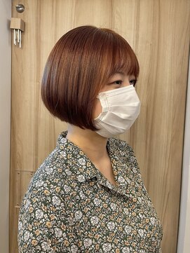 サイン ハニー(Sign honey) 【SIGN】小顔ボブ×オレンジブラウン