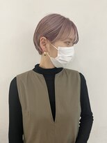 エンドリンク(endlink)&nbsp;ホワイトピンクベージュ×マッシュショート