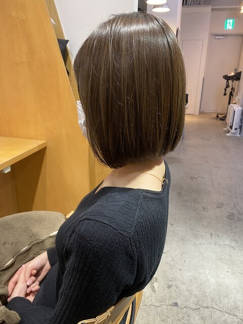 【イルミナカラーで艶カラー!!誰でも簡単アレンジボブ♪】