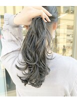 メゾンアクア 表参道(Maison ACQUA)&nbsp;ブリーチなしカラー　暗髪ヘア　グレージュ　ラベンダーアッシュ