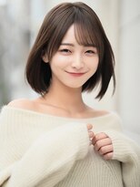 レイリー 原宿 表参道(Rayreee)&nbsp;くびレイヤーエモージュイメチェンフルバング似合わせ