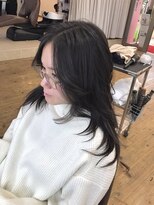 コワファースト 別府&nbsp;黒髪レイヤースタイル