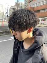 段 緩めの波巻きパーマってカッコいい!!!