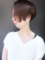 ラウンジ モリオ イケブクロ(Lounge MORIO Ikebukuro) 刈り上げショート 20代 30代 ハンサムショート 前髪長め 池袋