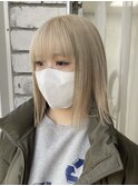 韓国っぽホワイトブロンド