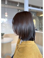 ワッカ(wacca)&nbsp;ミディアム　伸ばしかけ　髪質改善　顔周りレイヤー