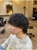 【個性派】波巻きプードル×ウルフカット