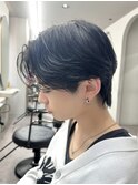 【AYUKI】王道毛流れセンターパート×ブルーブラック