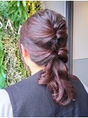 チェリーブラウン《西新/百道浜》簡単ヘアセット/オイルカラー