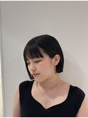 ぱっつんボブ
