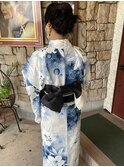 浴衣の着付け、ヘアセット