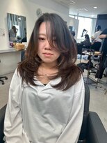 キング 心斎橋店(K!ng)&nbsp;ハイライトカラーミルクティーベージュレイヤーカット