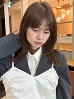 ラフ フロム ガーデン(Laf from GARDEN)&nbsp;ミディアム/レイヤーカット/顔周りカット/透明感カラー