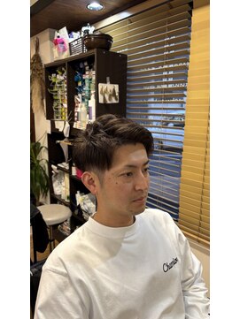 美容室 賀流。 アップバングスタイル