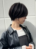 ネイロ 北千住(NeiRo)&nbsp;小顔ショートボブカラー大人ショートボブひし形ショートカット