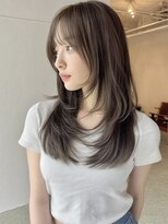 トーン 上大岡(tone.) ミディアムレイヤー*レイヤーカット*髪質改善 *ミルクベージュ*