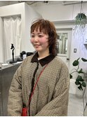 【肩の長さのカジュアルウルフ】