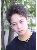 メンズヘアショートスパイキーアップバング