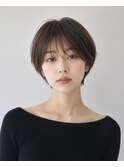 立川 似合わせカット ショートカット ショートボブ ベージュ