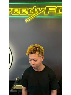 グリーディーフォックス 三軒茶屋(GreedyFOX) 波巻き/マッシュパーマ/ウルフ/ハイライト<理容室>三軒茶屋