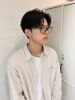 タヒエメンズ 谷町(tahie Men’s)&nbsp;センター分け/テクノカット/ミディアム 髪型/短髪
