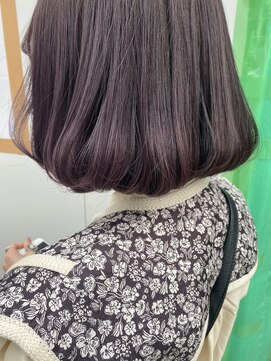 ヘアスピリッツアンクス(Hair Spirit anx) ピンクパープルボブ