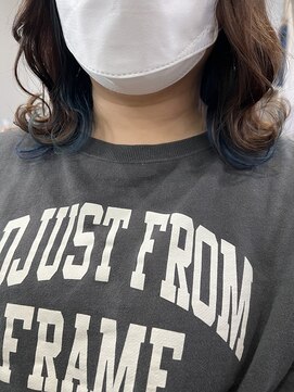 ヘアーオルオル(hair oluolu) ブルーインナー