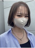 シースルーバングの大人可愛いボブスタイル◎♪