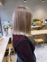 ミルクティーベージュダブルカラーインナーカラーケアブリーチ