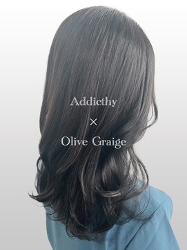 サラジュ 仁川店(SARAJU) 透明感カラーオリーブグレージュ×似合わせミディアム