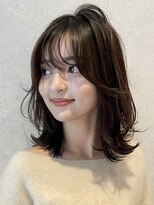 ノイ(noi) 顔周りレイヤーカットくびれヘアミルクティーベージュカラー