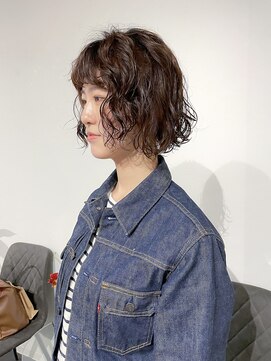 カフ(CAF) 【CAF 照下　ミニボブパーマ】