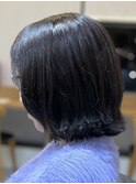 ミルクティーベージュカラーくびれヘアグレージュカラー韓国
