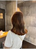 甘い雰囲気漂うカフェオレカラー