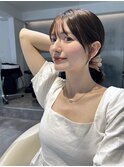 【TAISEI】結んでも可愛い似合わせカット&透明感モカグレージュ