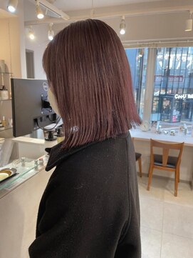 キャンバス バイ ネオリーブ 横浜西口(Canvas by neo.) 切りっぱなしボブ 結べるボブ ラベージュ sn