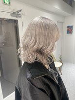 ペレ 渋谷(PELE)&nbsp;h_ デザインカラー/レイヤーカット/ウェットヘア/ベージュ