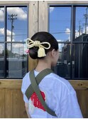 お祭りhair/祭りヘア/シニヨンヘア
