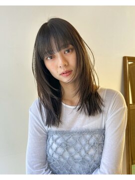 ブリンク(blink) レイヤーカット顔まわりカット顔まわりレイヤーこっくりブラウン