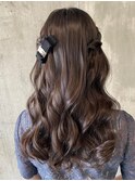 大人可愛いハーフツイン