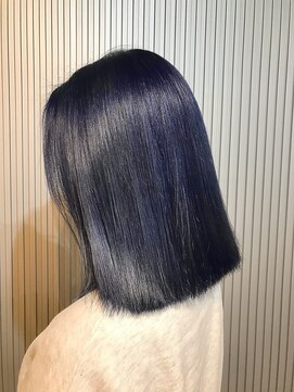 美容室オルセー ネイビーデザインカラー