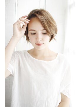 シュシュット(chouchoute) 夏美髪質改善アプリコットオレンジハイライトカラーくびれヘア96