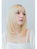 ハバナ 渋谷(HAVANA)&nbsp;20代30代/大人かわいい/くびれレイヤーカット/ハイトーンカラー